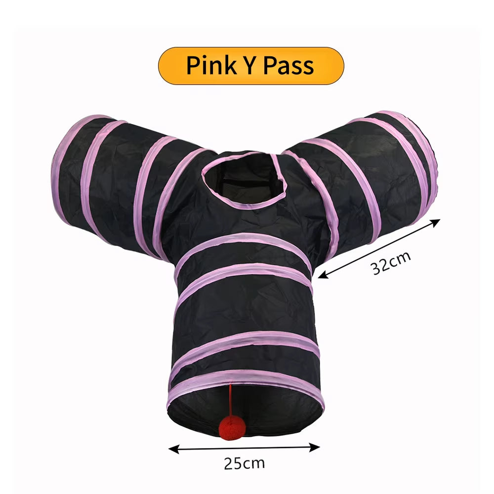 Cat Tunnel Pet Supplies Cat S T Pass Play Tunnel Foldable Cat Tunnel Cat Toy Breathable Drill Barrel for Indoor Loud Paper