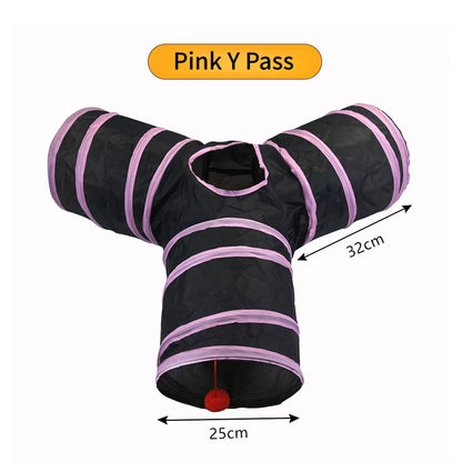 Cat Tunnel Pet Supplies Cat S T Pass Play Tunnel Foldable Cat Tunnel Cat Toy Breathable Drill Barrel for Indoor Loud Paper