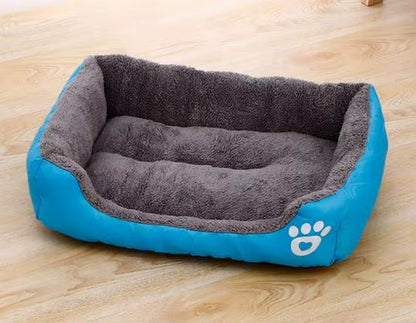 Pet Cat Dog Bed Cozy Square Plush Kennel Puppy Sofa Bed Cushion Pet Product Accessories for Small Medium Animal Doghouse